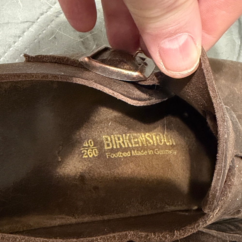 Women’s  Brown Leather Buckle Shoes - Picture 6 of 10